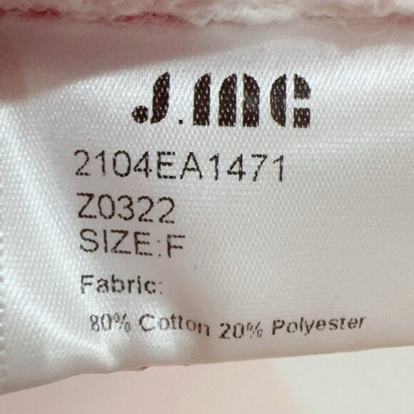 NWT J.ING Jing White Pullover Oversize Christmas Sweater Collar One Size - Picture 6 of 7